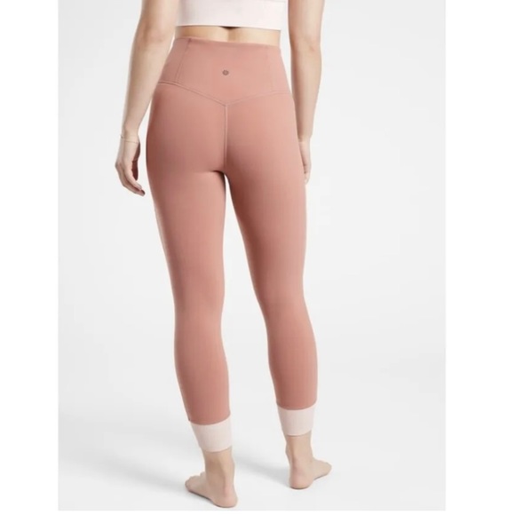 NWT! Athleta Elation Rib Trim 7/8 tight. Plus size 2x (20/22). Palermo pink - Picture 3 of 14